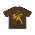 "HOLY SHEETS!" Tee, BROWN /GOLD